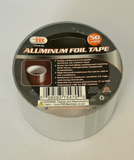 Aluminum Foil Tape 2" x 50 Ft - Heat Resistant Waterproof Insulation Home Repair
