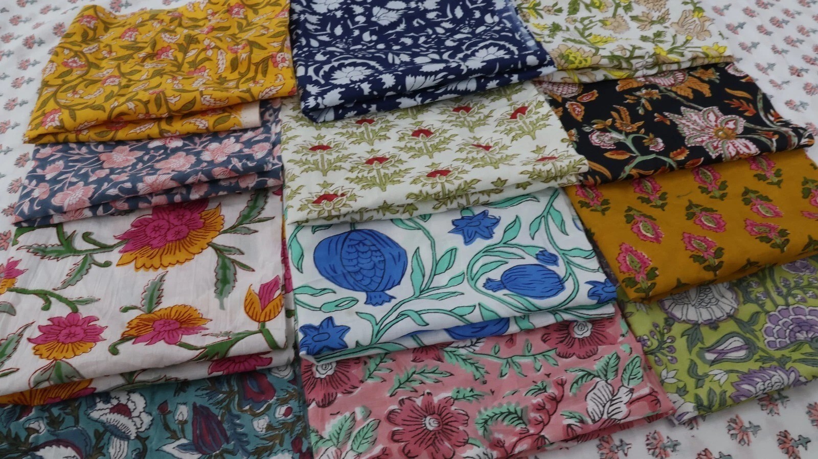 Cotton Wholesale Mix Lot of Recycled Old Vintage Cotton Remnants, Cotton Scraps - second product detail image