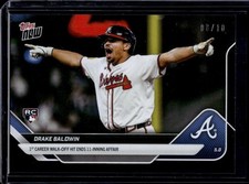 2025 Topps Now #154 Drake Baldwin Black Foil #d /10 RC Rookie