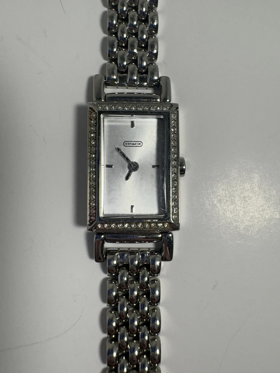Coach Stainless Steel Band Rectangle Wristwatches for sale | eBay