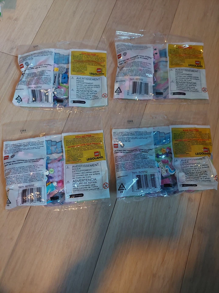 LEGO 4 sets 30406 Unikitty Roller Coaster Wagon Factory Sealed  Fast Shipping - Image 2 of 2