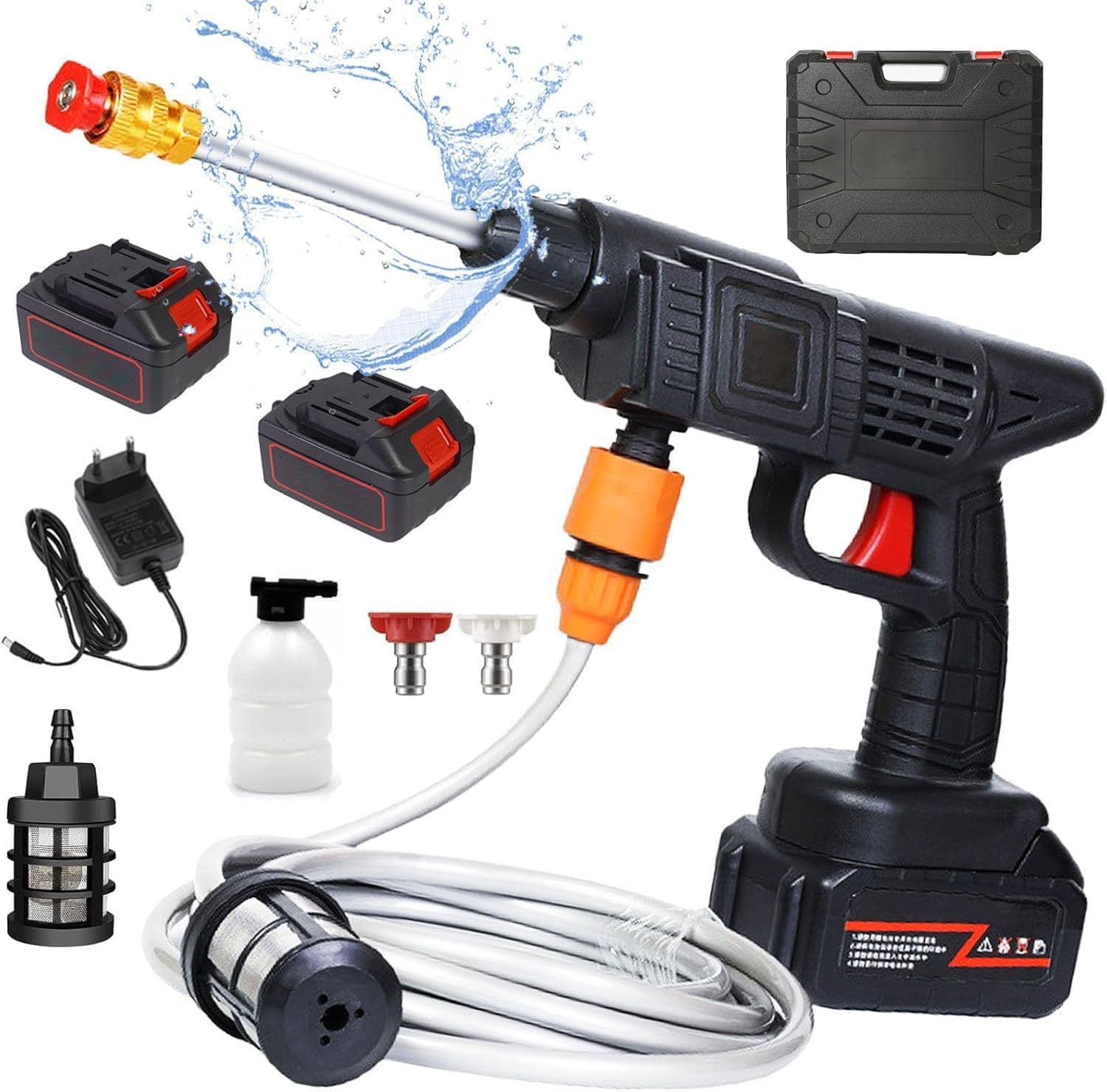 Libera la Potenza! Idropulitrice 21V 15000mAh Pro con 2 Batterie