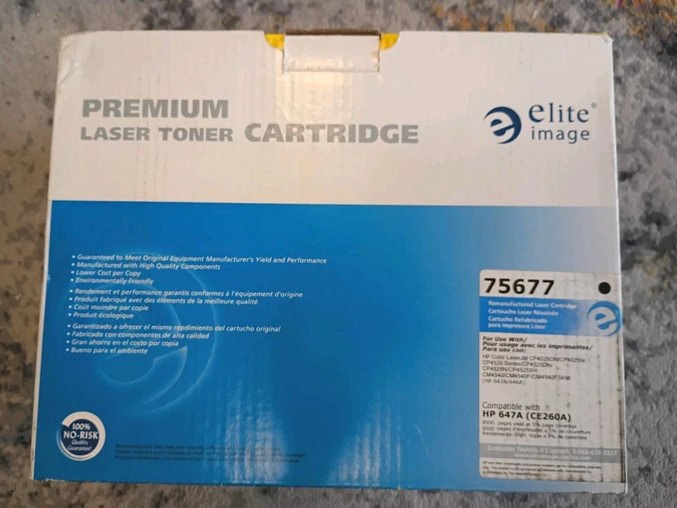 Elite Image 75677 Black Toner - HP 647A - CE260A - Image 4 of 4