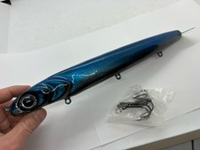 12” Chaos Tackle Navin Blue Chrome Dive & Rise Jerkbait Crankbait Musky Lure