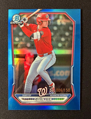 2026 Bowman Chrome - Gavin Fien - True Blue Refractor /150 - BCP-215