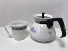 Vintage Corning Ware 6cup Tea Kettle And Pyrex Coffee Cup