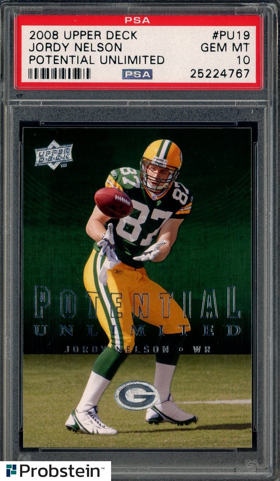Jordy Nelson Upper Deck Potential Unlimited #PU19 Base
