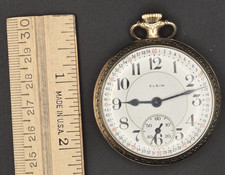 Elgin pocket watch - BW Raymond 19 jewel - est. 1874 production - size 18s