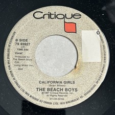 Beach Boys & Little Richard &ndash; Happy Endings 7" Single 1987 Critique Pop 45 RPM