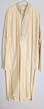 Kurta Tunic Mens Size 48, Gold Champagne Beaded Rhinestone Formal Silk