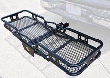 JEGS Hitch-Mount Cargo Carrier Rack fits 2 in. Receiver Hitches, 500 lb.