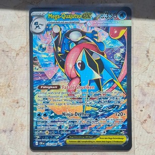 Nintendo Pokémon TCG Mega Quajutsu EX 116/108 Kollisionen der Welten DE Holo