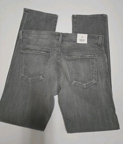 Agolde USA Made Damen Stretch Grau Denim Destroyed Straight Leg Jeans Gr. 33 - Bild 5 von 5
