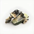 DINKY 42b 'MOTORCYCLE AND SIDE CAR - POLICE'. VINTAGE. GOOD. COMPLETE. RARE.