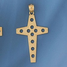 Cross Charm Pendant 14k Gold
