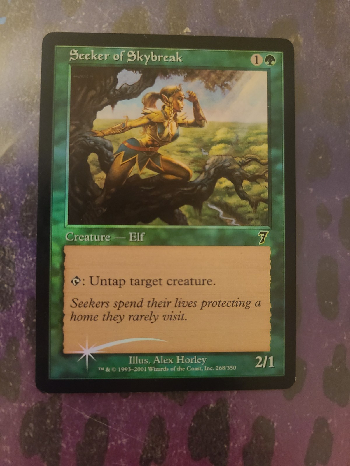 Magic the Gathering MTG 1x Seeker of Skybreak 7th Edition FOIL English LP/SP