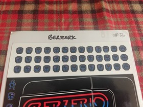 Vectrex Console VectrexWraps Berzerk, 1st Edition 33/35 Limited Rare 2014