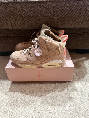 Jordan 6 Travis Scott British Khaki Men Size 10 Very Clean With Box