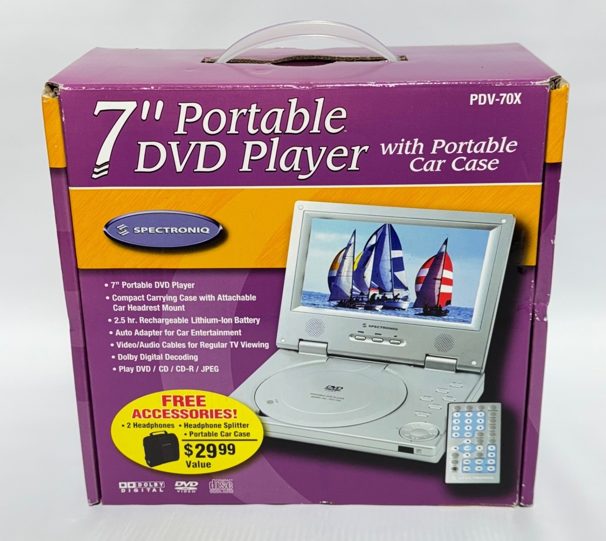Spectroniq PDV-70X Portable DVD Player (7