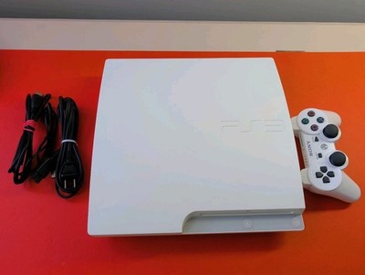 PS3 Slim Classic White CECH 3000A 1TB Console With Accessories Dualshock3