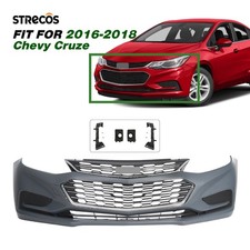 For 2016 2017 2018 Chevy Cruze Front Bumper Cover Grille Assembly W Brackets