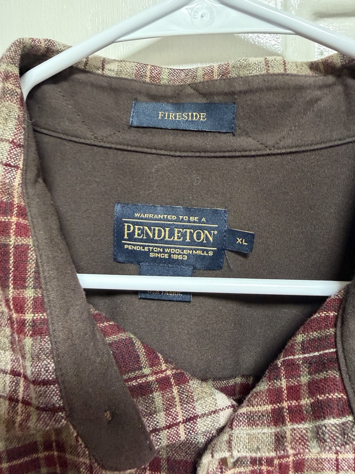 Pendleton Fireside Plaid Wool Blend Button-Up Shi… - image 2