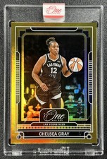 CHELSEA GRAY 2025 PANINI ONE AND ONE WNBA #15 HOLO GOLD 10/10 ACES