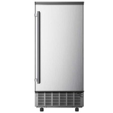 Commercial Ice Machine 80 lb./24H Full Size Cubes Undercounter/Built-in Silver