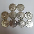 (Lot of 10) 1968 D Kennedy Half Dollars 40% SILVER US "Beautiful" (Exact) 68-4