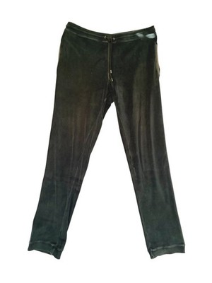 Derek Rose London Men's Lounge Pants Black Velour Size S