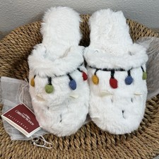 POTTERY BARN NATIONAL LAMPOON'S CHRISTMAS VACATION CRAZY CAT SLIPPERS SIZE L