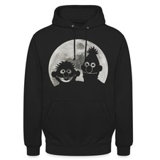 Sesamstraße Ernie & Bert Bei Mondschein Unisex Hoodie