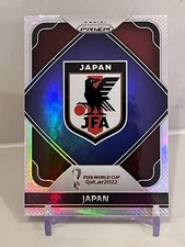 JAPAN CREST BADGE FIFA WORLD CUP QATAR 2022 PANINI PRIZM CARD SILVER #14