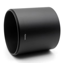 Solid Metal Telephoto 72mm Screw Lens Hood for Sigma Tamron Pentax Nikon Canon