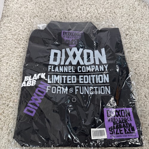 Dixxon Flannel Co Mens XL Black Sabbath Workforce Short Sleeve Work Shirt