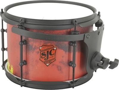 SJC Drums Josh Dun The Ned 10x7 Rack Tom Drum - Inferno Custom Wrap
