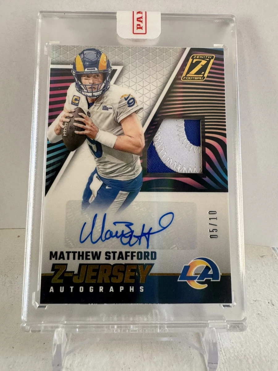 Panini Matthew Stafford Memorabilia Football Sports Trading Cards