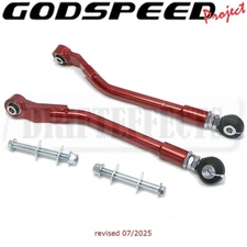 FOR DODGE CHARGER 2006-23 GODSPEED ADJUSTABLE REAR TOE ARM KIT SPHERICAL BEARING