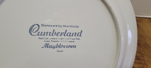 Plato de cena de gres Hearthside Cumberland Mayblossom Japón 10 3/4 - Imagen 5 de 5