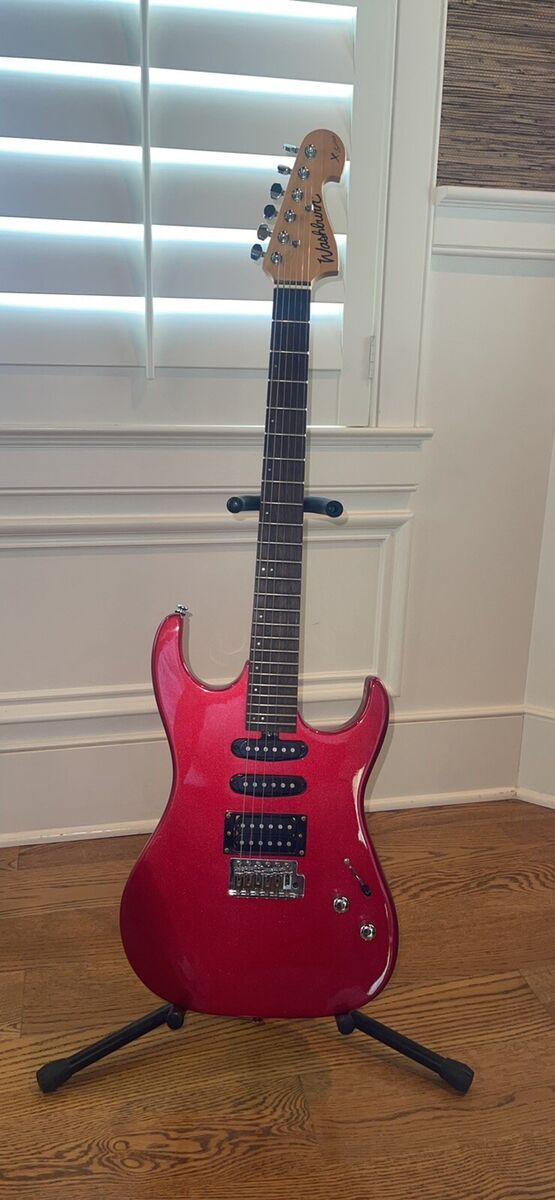Electric Guitar Washburn Pro X Series Red with Soft Case and Electric Guitar Washburn Pro X Series Red with Soft Case and
