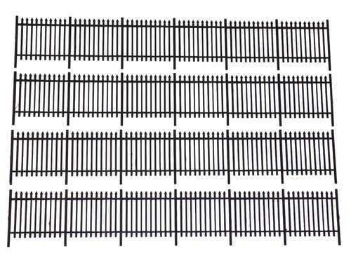 6ft wrought iron fencing - (232 cm) O gauge 1:43 model railway security fence - Picture 2 of 4