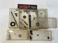 Harley NOS Aermacchi assorted parts lot hardware washers bolts studs