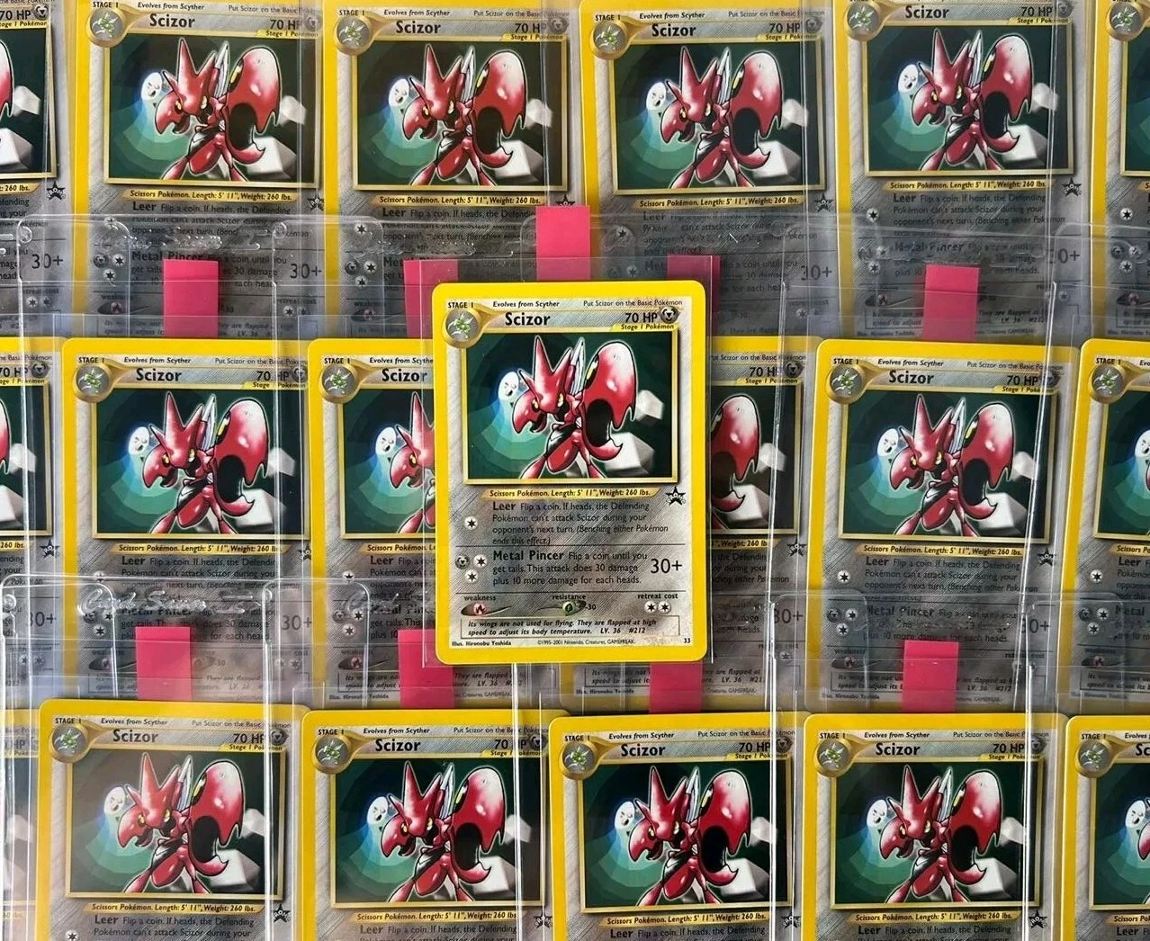 2001 Black Star Promo Pokemon League Card Scizor 33 - Near Mint/Mint!