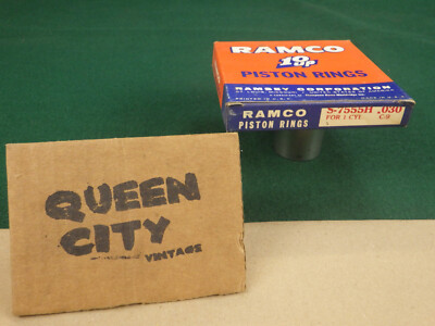 NOS Ramco Piston Ring set S-7555H .030 single cylinder Vintage engine 