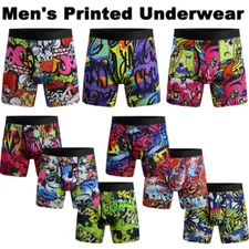 Mens Anti Chafing Underwear Soft Underpants Sports Boxer Shorts Briefs Long Leg