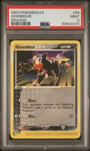 Houndour graded PSA 9 for sale on eBay