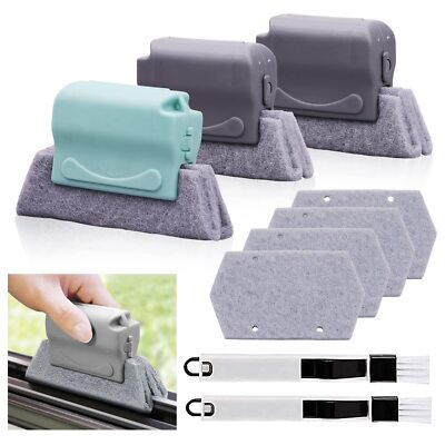 Koishu Magic Window Groove Cleaning Brush Handheld Window Track Cleaner Brushes 