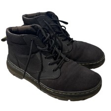 Dr. Martens Bonny Lace Black Textile Chukka Mens 9 Womens 10 Utility Ankle Boots