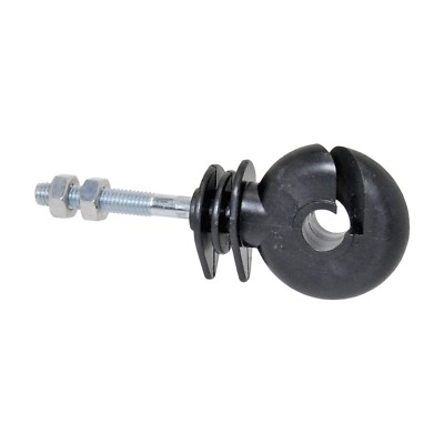 50x Ringisolatoren M6 x 36mm Gewinde Weidezaun Draht Seil Litze Band bis 10mm