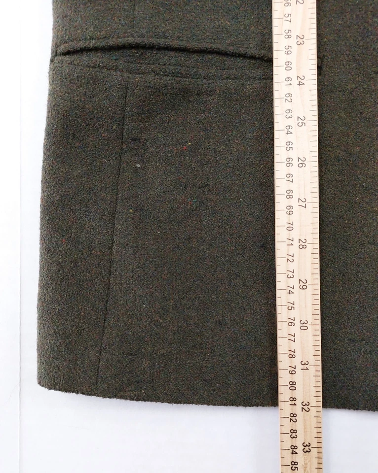 Structure Le Collezioni Sport Coat Blazer Mens XL Green Tweed Wool Cashmere - Image 4 of 4